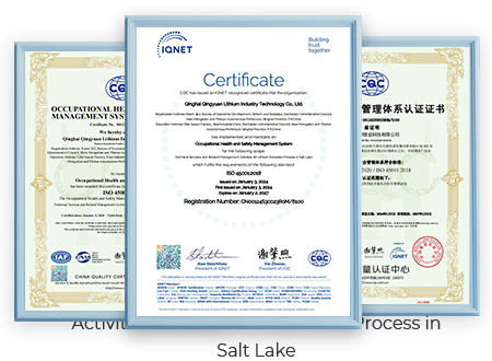 ソルトレイクにおけるリチウム抽出プロセスに関する技術サービスおよび関連管理活動